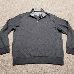 Polo Ralph Lauren Performance Sweater Mens XL Grey Quarter Zip Pullover Pony NWT